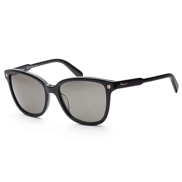 Kính Mát Salvatore Ferragamo Unisex Fashion 56mm Black Sunglasses SF815S-001 Màu Đen - 2