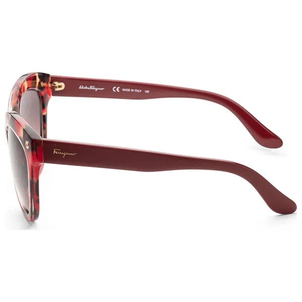 Kính Mát Salvatore Ferragamo Women Fashion 55mm Red Tortoise Sunglasses SF675S-609 Phối Màu