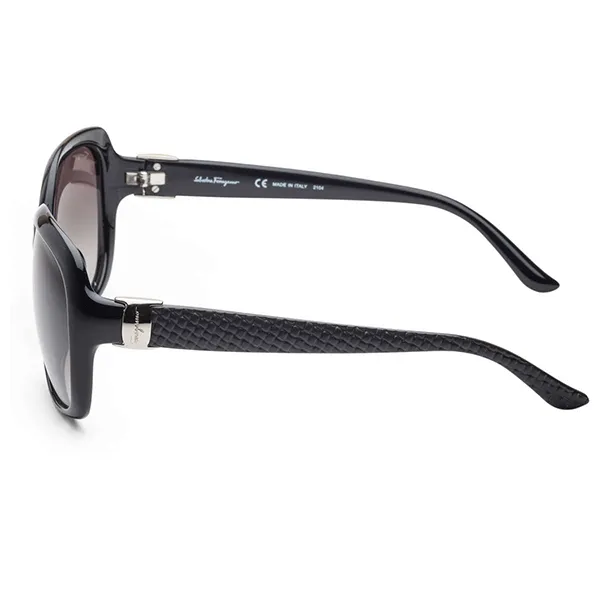 Kính Mát Salvatore Ferragamo Women Fashion 59mm Black Sunglasses SF739SA-001 Màu Đen