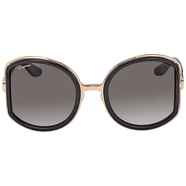 Kính Mát Salvatore Ferragamo Women Fashion Black and Rose Gold Sunglasses 52mm SF719S-001 Màu Vàng Đen - Kính mắt - Vua Hàng Hiệu