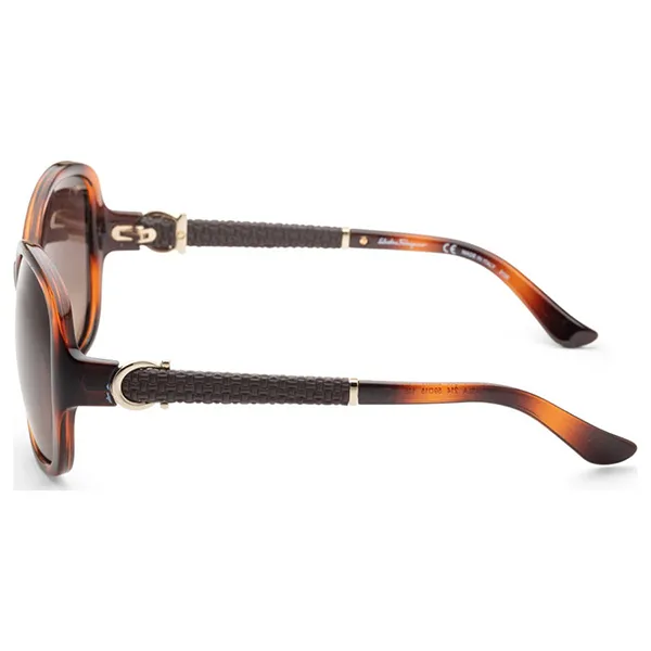 Kính Mát Salvatore Ferragamo Women SF744SLA-214-59 Fashion 59mm Tortoise Sunglasses Phối Màu - 4