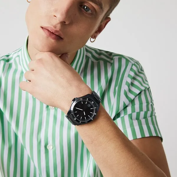 Đồng Hồ Nam Lacoste Tiebreaker 3 Hands Black Watch 2011128 Màu Đen