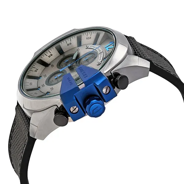 Đồng Hồ Nam Diesel Mega Chief Chronograph Quartz Dark Grey Dial Men's Watch DZ4500 Màu Đen Xám