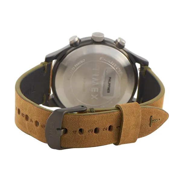Đồng Hồ Nam Timex MK1 Chronograph Quartz Black Dial Men's Watch TW2R96600 Màu Nâu Đen