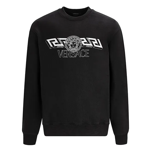 Áo Nỉ Versace La Greca Sweater 1003992 1A02861 1B000 Màu Đen Size S - Thời trang - Vua Hàng Hiệu