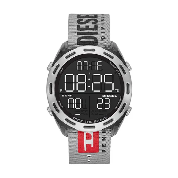 Đồng Hồ Nam Diesel Crusher Alarm Quartz Digital Black Dial Men's Watch DZ1894 Màu Đen - Đồng hồ - Vua Hàng Hiệu