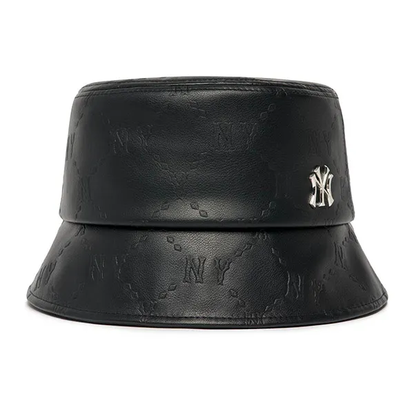 Mũ MLB Bucket Monogram Embo New York Yankees 3AHTM1226-50BKS Màu Đen