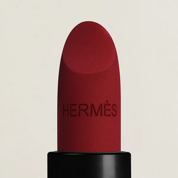 Son Hermès Rouge Matte Lipstick Limited Edition 76 Rouge Cinabre Màu Đỏ Thuần