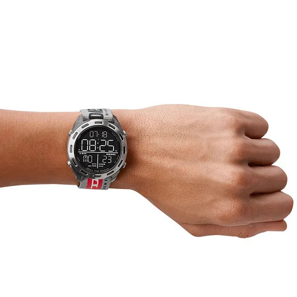Đồng Hồ Nam Diesel Crusher Alarm Quartz Digital Black Dial Men's Watch DZ1894 Màu Đen - Đồng hồ - Vua Hàng Hiệu