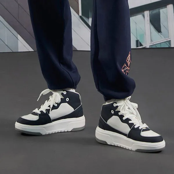 Giày Thể Thao MLB Chunky Liner High New York Yankees 3ASXCB12N-50NYD Màu Xanh Trắng Size 280