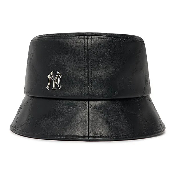 Mũ MLB Bucket Monogram Embo New York Yankees 3AHTM1226-50BKS Màu Đen