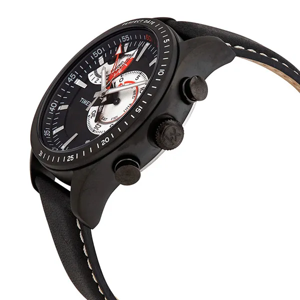 Đồng Hồ Nam Timex Intelligent Quartz Chrono Timer Black Dial Men's Watch TW2P72600 Màu Đen