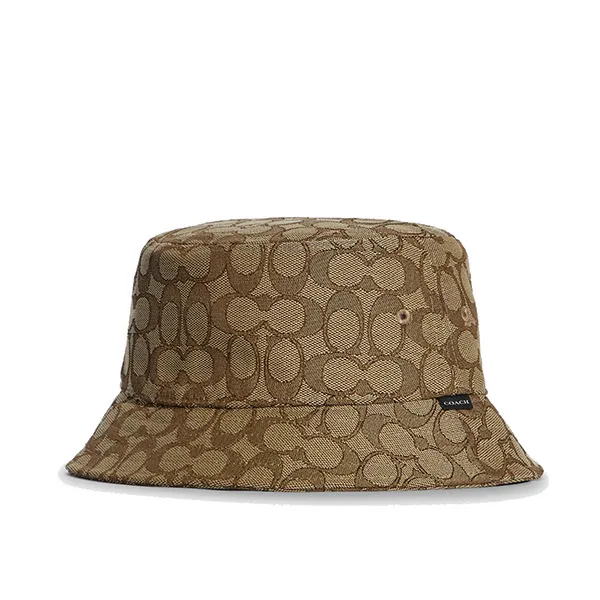 Mũ Coach Exclusive Jacquard Bucket Hat CH401 Màu Nâu - Mũ nón - Vua Hàng Hiệu