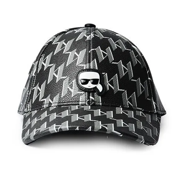 Mũ Karl Lagerfeld K/Ikonik Monogram-Print Cap Màu Đen Xám