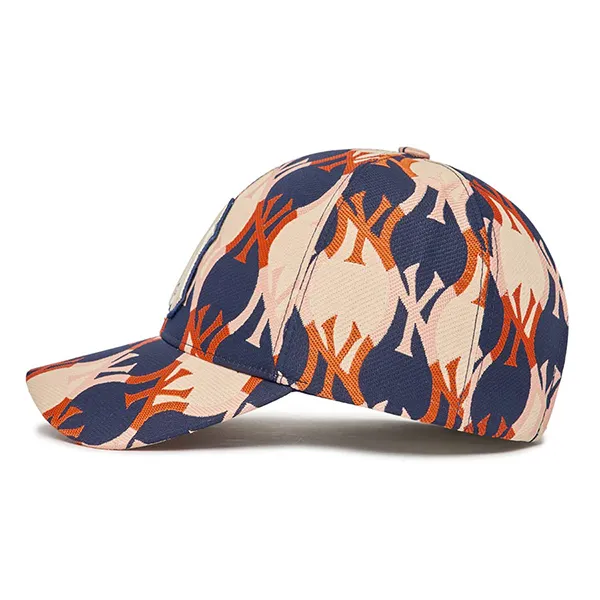 Mũ MLB Argyle Monogram Structure Ball Cap New York Yankees 3ACPM222N-50NYD Màu Navy Kem - Mũ nón - Vua Hàng Hiệu
