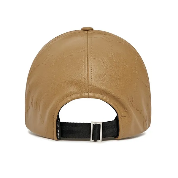 Mũ MLB Dia Monogram Embo Leather Unstructured Ball Cap New York Yankees 3ACPM1226 Màu Nâu - Mũ nón - Vua Hàng Hiệu