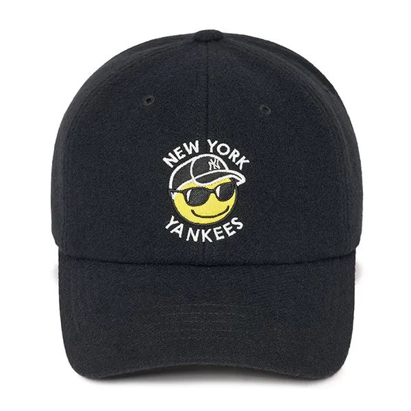 Mũ MLB Smile Wool Unstructured Ball Cap NY Yankees 3ACPSM126-50KBS Màu Đen