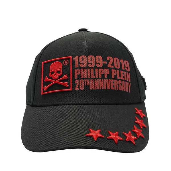 Mũ Philipp Plein 20th Anniversary Visor Hat Màu Đen