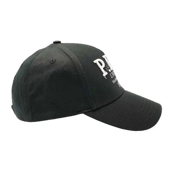 Mũ Philipp Plein Black Cotton Gabardine Baseball Cap Màu Đen
