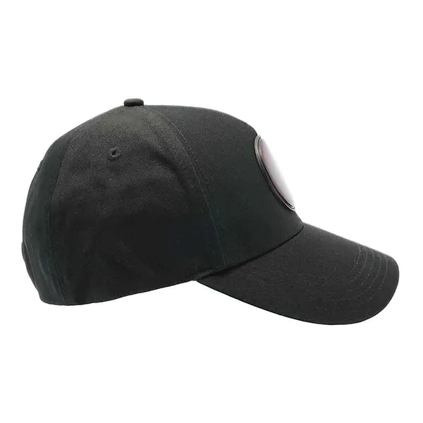 Mũ Philipp Plein Black Skull Logo Patch Cotton Baseball Cap Màu Đen
