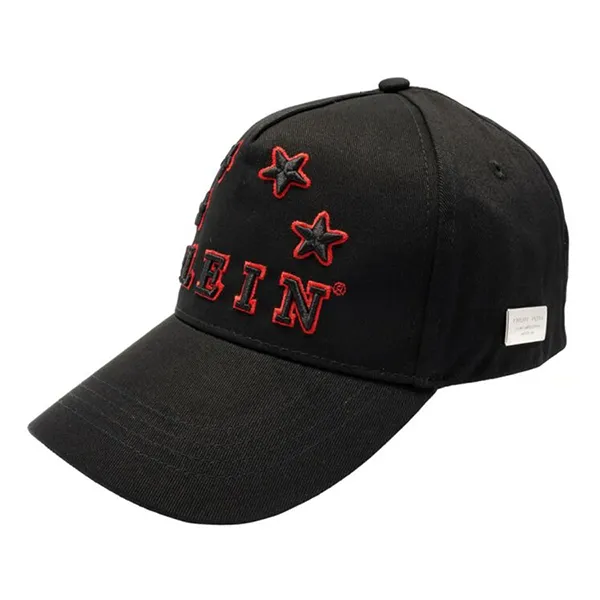 Mũ Philipp Plein Black Stars Visor Hat Màu Đen