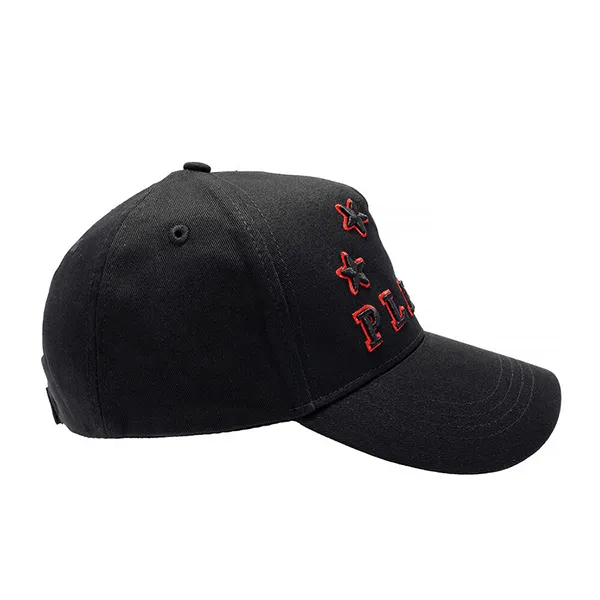 Mũ Philipp Plein Black Stars Visor Hat Màu Đen