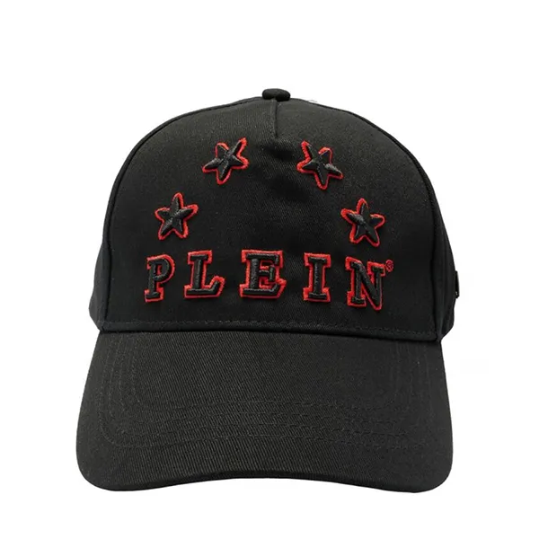 Mũ Philipp Plein Black Stars Visor Hat Màu Đen
