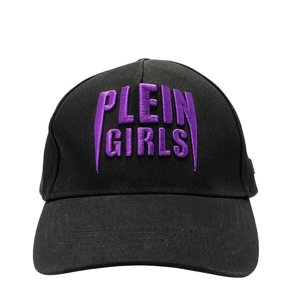 Mũ Philipp Plein Embroidered Plein Girls Cotton Baseball Cap - Violet Màu Đen Tím - Mũ nón - Vua Hàng Hiệu