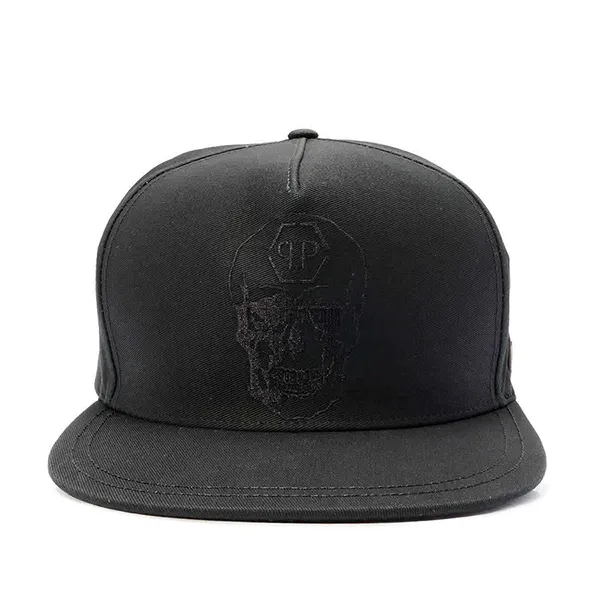 Mũ Philipp Plein Men's Skull Cotton Canvas Baseball Cap Màu Đen