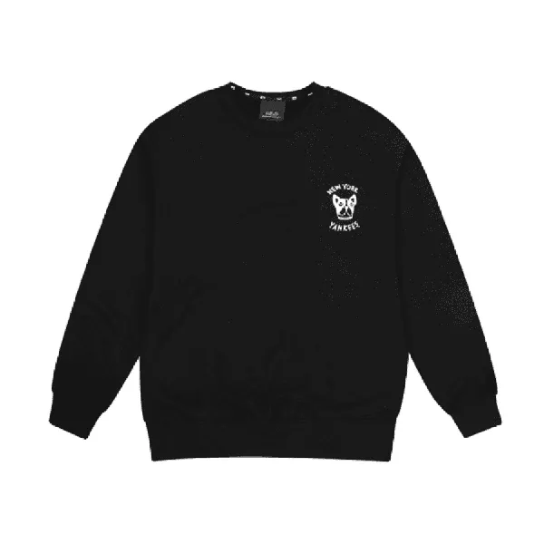 Áo Nỉ Sweater MLB New York Yankess Bark Big Logo Overfit Sweatshit In Black Màu Đen