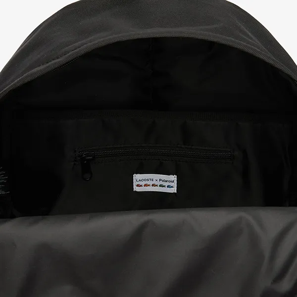 Balo Lacoste Men's Polaroid Multicolor Croc Backpack NH3539PD Màu Đen