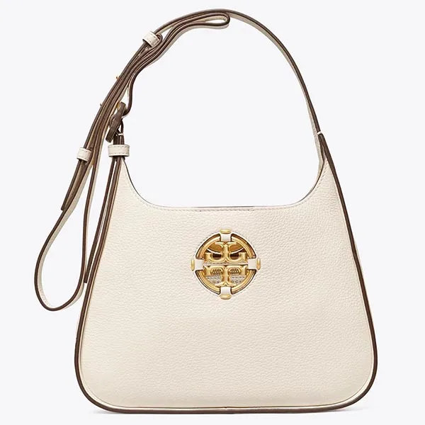 Túi Đeo Vai Tory Burch Miller Hobo Shoulder Bag Màu Trắng - Túi xách - Vua Hàng Hiệu