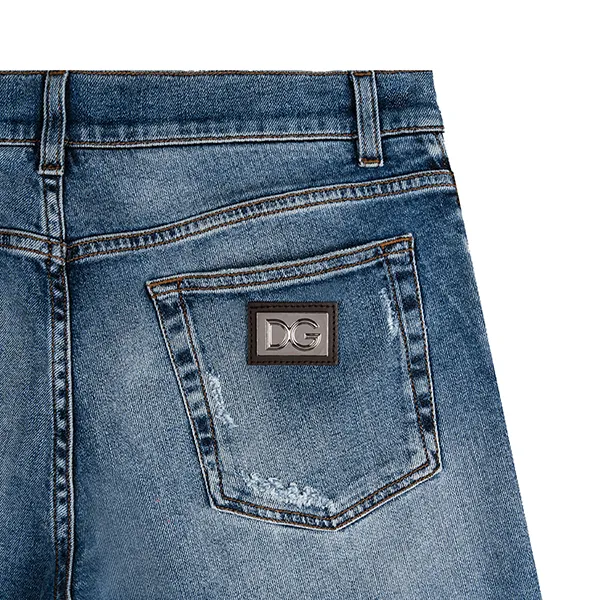 Quần Jeans Dolce & Gabbana D&G Style Classic Silver Tag GY07LD G8X96 Màu Xanh