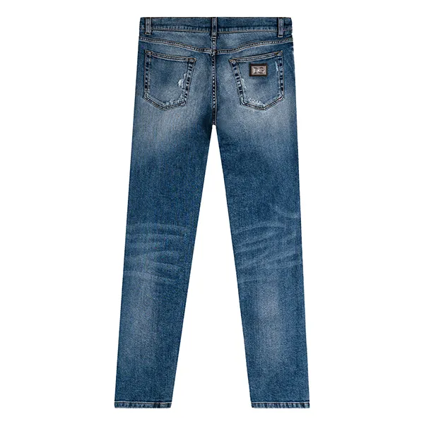 Quần Jeans Dolce & Gabbana D&G Style Classic Silver Tag GY07LD G8X96 Màu Xanh