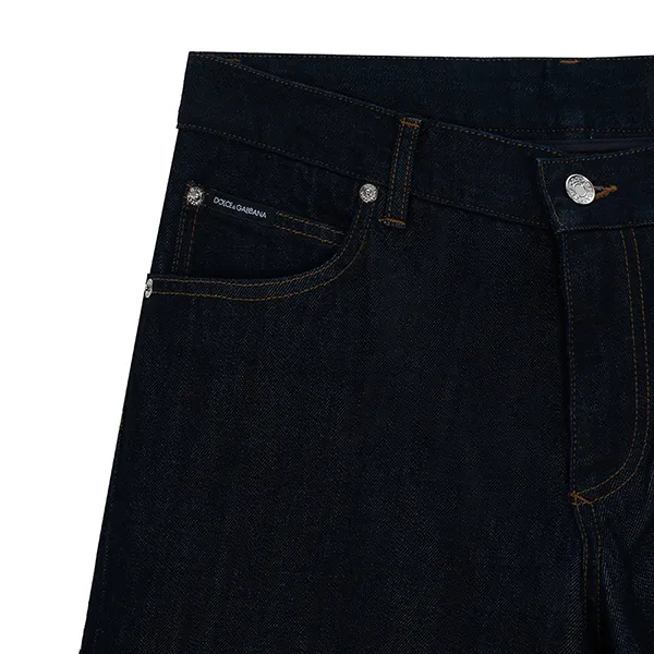 Quần Jeans Nam Dolce & Gabbana D&G Tag Gold Regular GYJCCD G8AO2 S9001 Màu Xanh Đậm Size 44 - Thời trang - Vua Hàng Hiệu