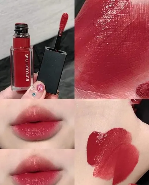 Son Kem Shu Uemura Kinu Cream RD 176 Màu Hồng Đất Ánh Đỏ