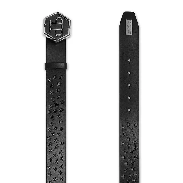 Thắt Lưng Nam Philipp Plein Stars Leather Belt Màu Đen - Thắt lưng - Vua Hàng Hiệu