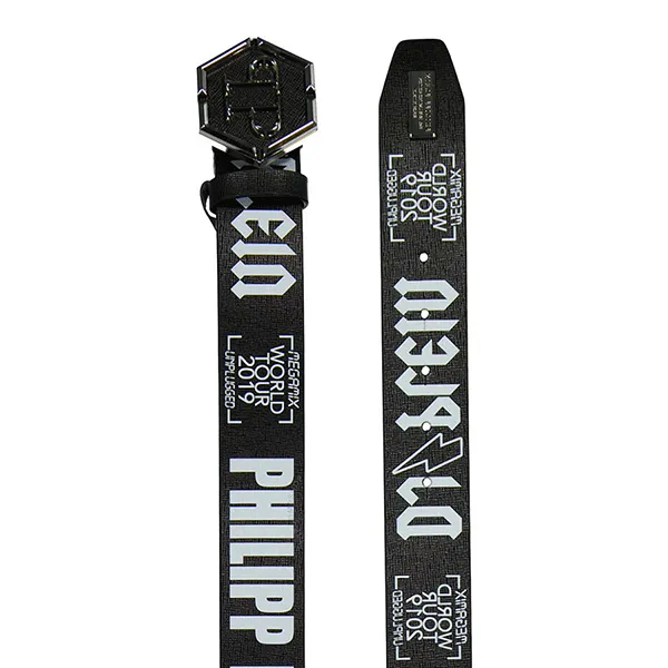 Thắt Lưng Nam Philipp Plein Thunder Logo Leather Belt Màu Đen Size 85 - Thắt lưng - Vua Hàng Hiệu