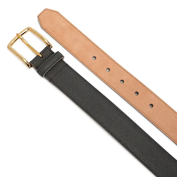 Thắt Lưng Thom Browne Pebble Grain Leather Belt W/4 Bar 74I-ATU013 Màu Đen