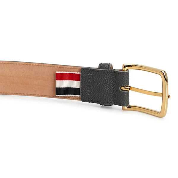 Thắt Lưng Thom Browne Pebble Grain Leather Belt W/4 Bar 74I-ATU013 Màu Đen