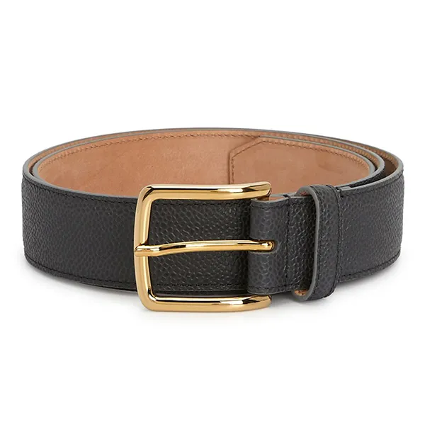 Thắt Lưng Thom Browne Pebble Grain Leather Belt W/4 Bar 74I-ATU013 Màu Đen