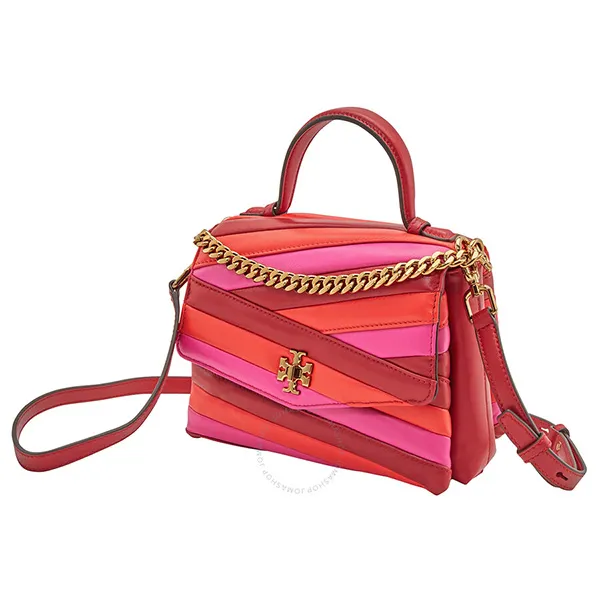 Túi Xách Tory Burch Ladies Kira Chevron Top Handle Satchel In Colorblock 64202 Màu Đỏ