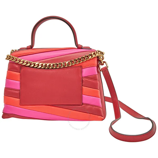 Túi Xách Tory Burch Ladies Kira Chevron Top Handle Satchel In Colorblock 64202 Màu Đỏ