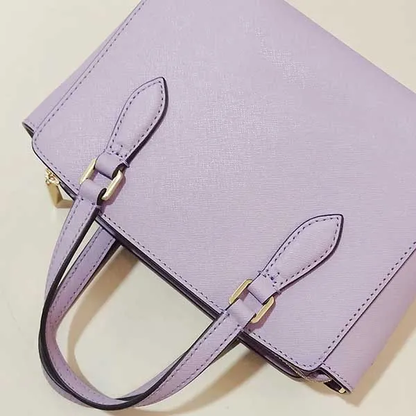 Túi Xách Tory Burch Emerson Mini Top Zip Handbag Purse Dusty Violet Màu Tím