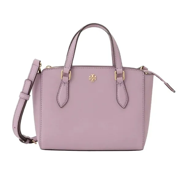Túi Xách Tory Burch Emerson Mini Top Zip Handbag Purse Dusty Violet Màu Tím