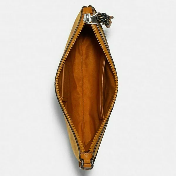 Túi Cầm Tay Coach Gallery Pouch With Horse And Carriage Print F79944 Màu Vàng