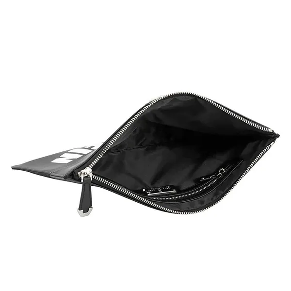 Túi Cầm Tay Philipp Plein Black Minudier Over Logo Clutch Màu Đen - Túi xách - Vua Hàng Hiệu