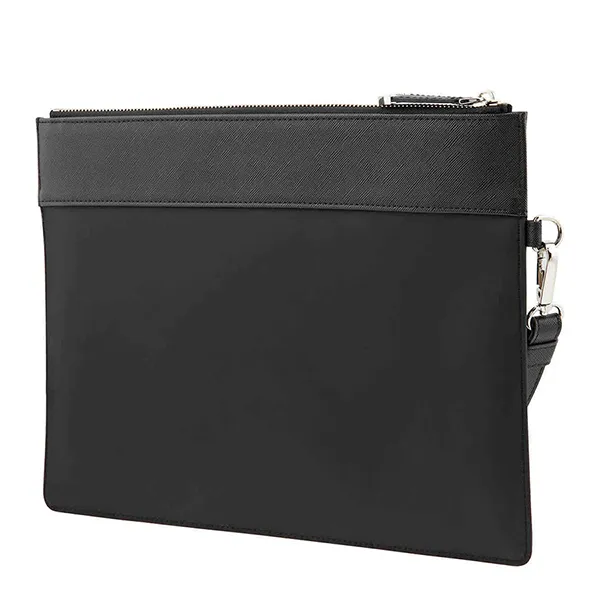 Túi Cầm Tay Philipp Plein Men's PP Logo Clutch Bag Màu Đen - Túi xách - Vua Hàng Hiệu