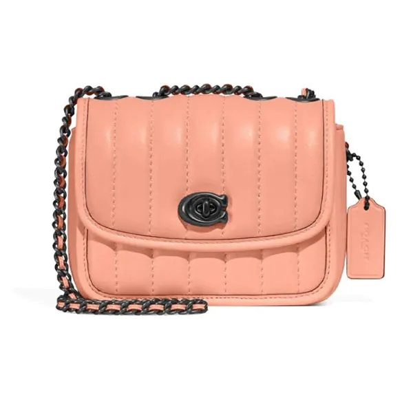Túi Đeo Chéo Coach 4870 Madison Shoulder Bag 16 With Quilting Faded Blush Màu Hồng Phấn