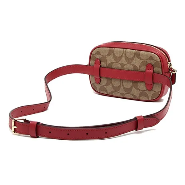 Túi Đeo Chéo Coach Belt Bag Tas Pinggang Sling Bag Tas Wanita Original F39657 Màu Nâu Đỏ